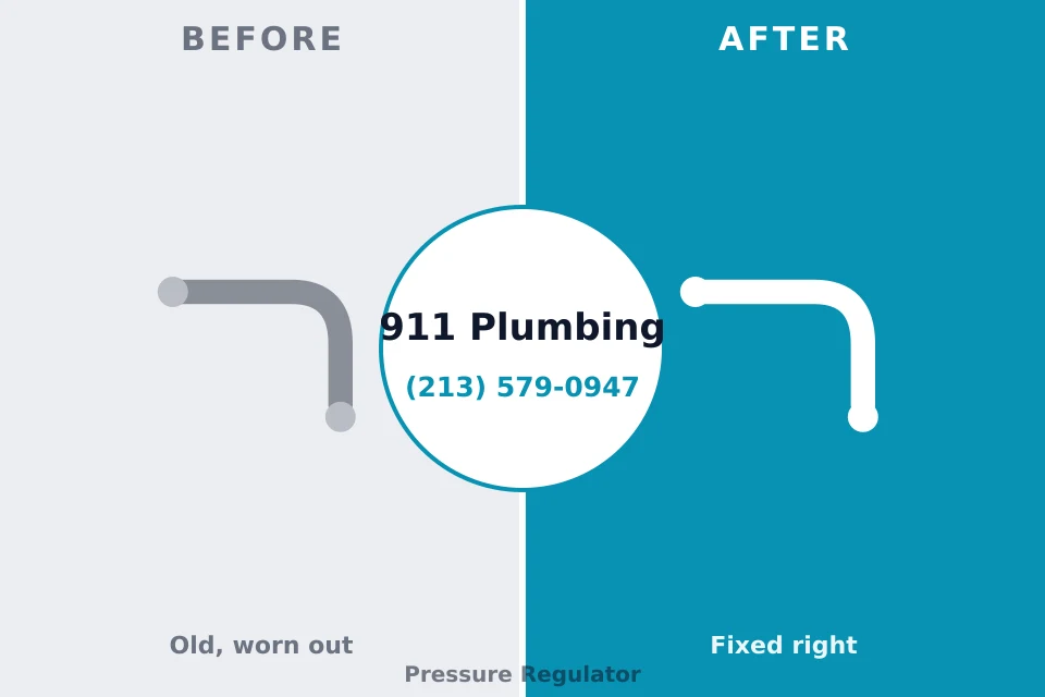 Before and after: plumbing repair New Paris, OH